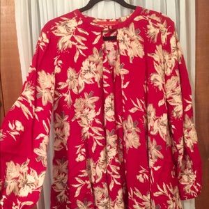 Flowy/Tunk Akira Red Flowered Dress